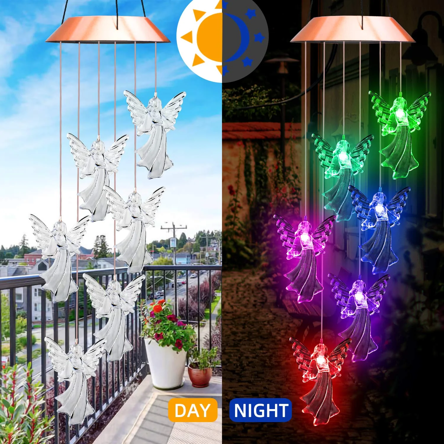 🔥Hot Sale - SAVE 50% OFF - Solar Guardian Angel Wind Chime Light