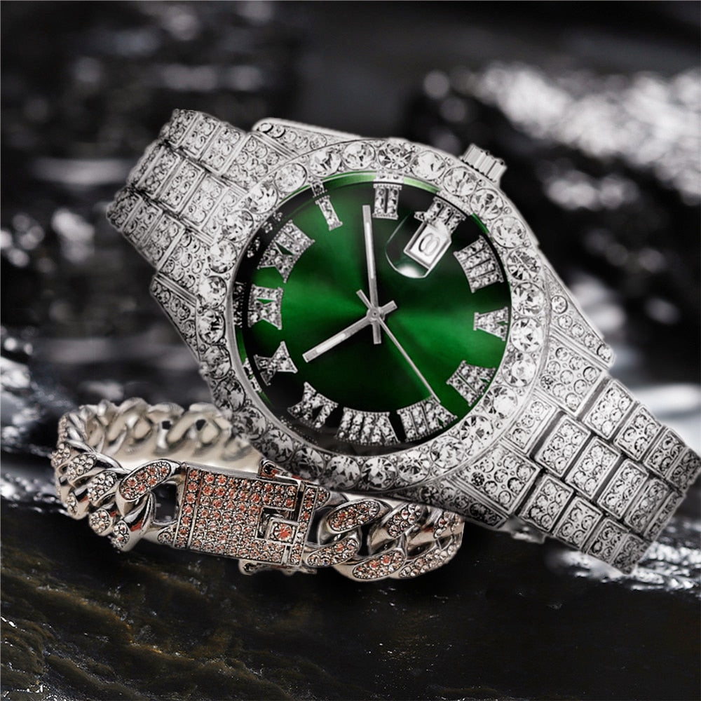 Men's Cuban Chain Watch
